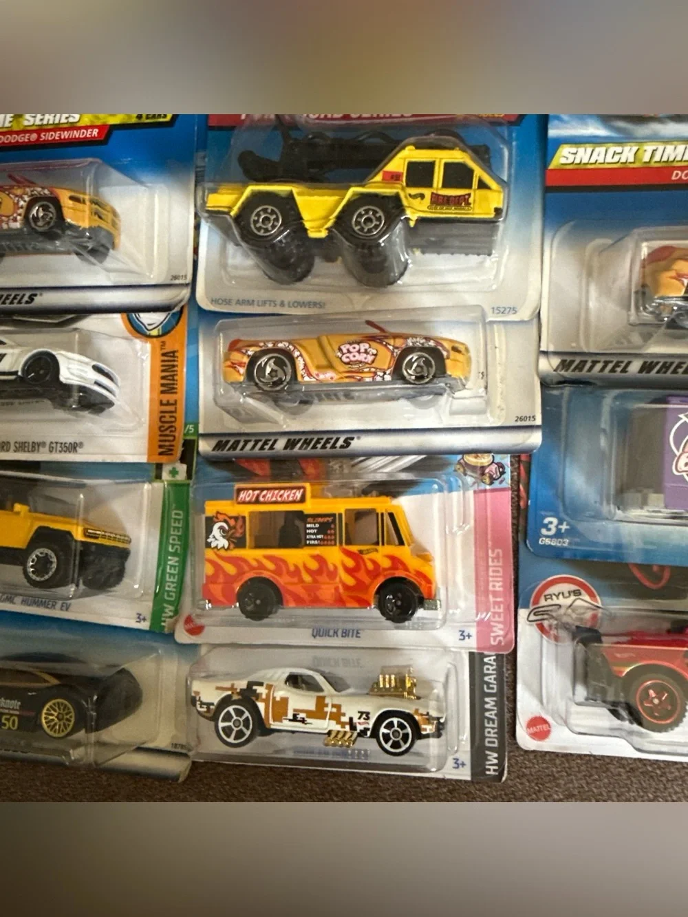 Hot Wheels Mixed Lot of 11 Cars Trucks New On Cards Sealed